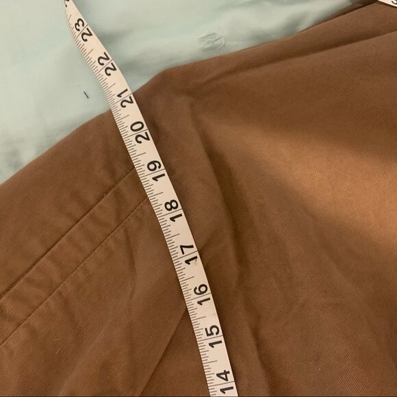 Vintage Roo Crossing size 14 Brown Paper Bag Ankle Length Pants 100% Cotton - Picture 11 of 12